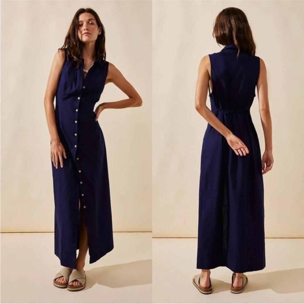 Free People Navy Maxi Dress